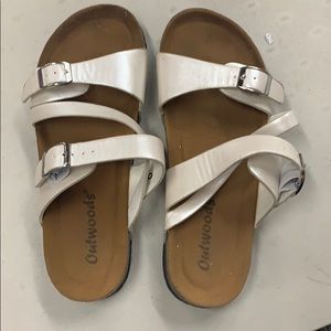 White sandals